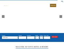 Tablet Screenshot of natyahotel.com